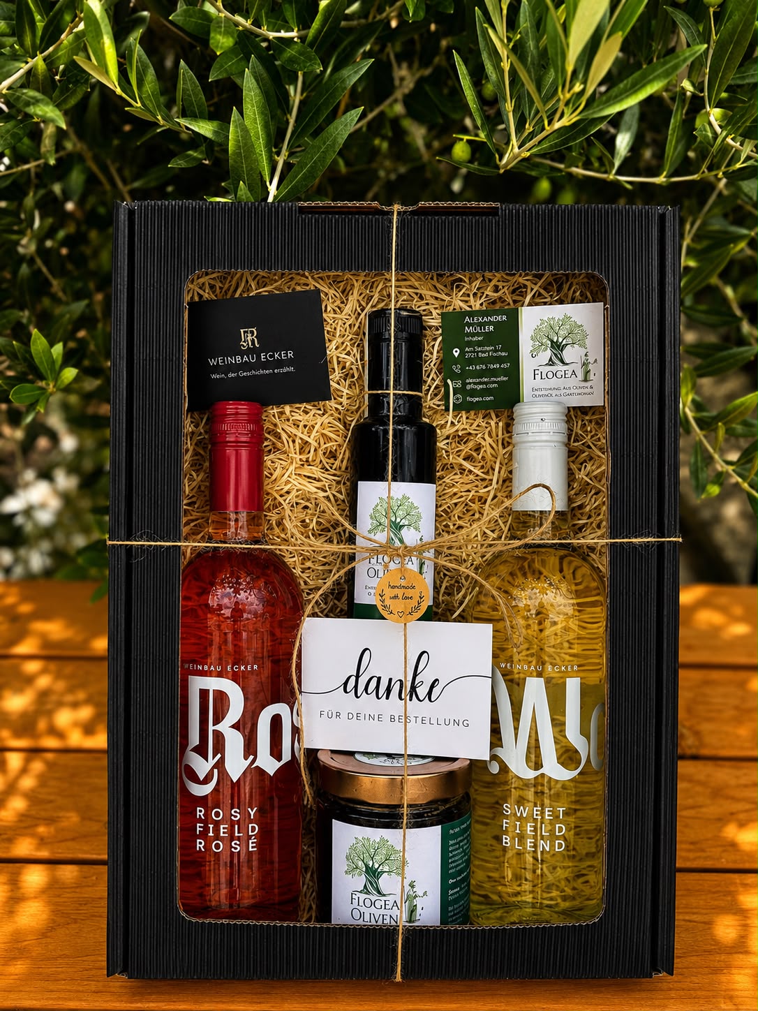 Geschenkbox Rosé & Sweet von Weinbau Ecker